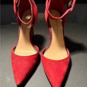 Jessica Simpson Bold Red Heels